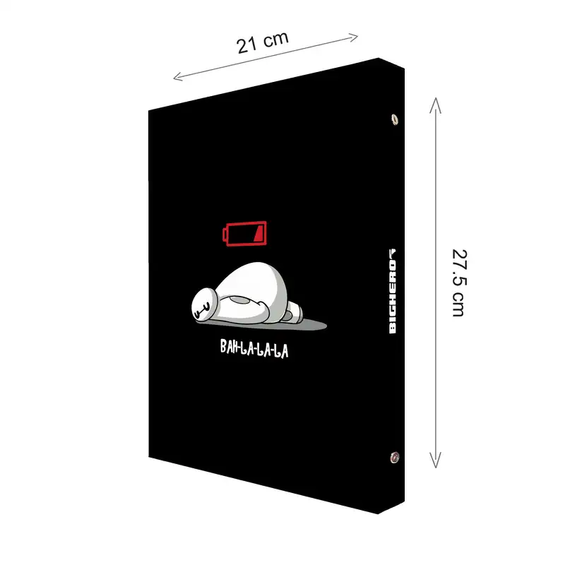 دفتر کلاسوری 100 برگ پدیده نقش مدل 26 حلقه کالکشن انیمیشن طرح بیگ هرو big hero کد 02