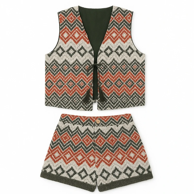 ست جلیقه و شلوارک زنانه مدل Noloso77