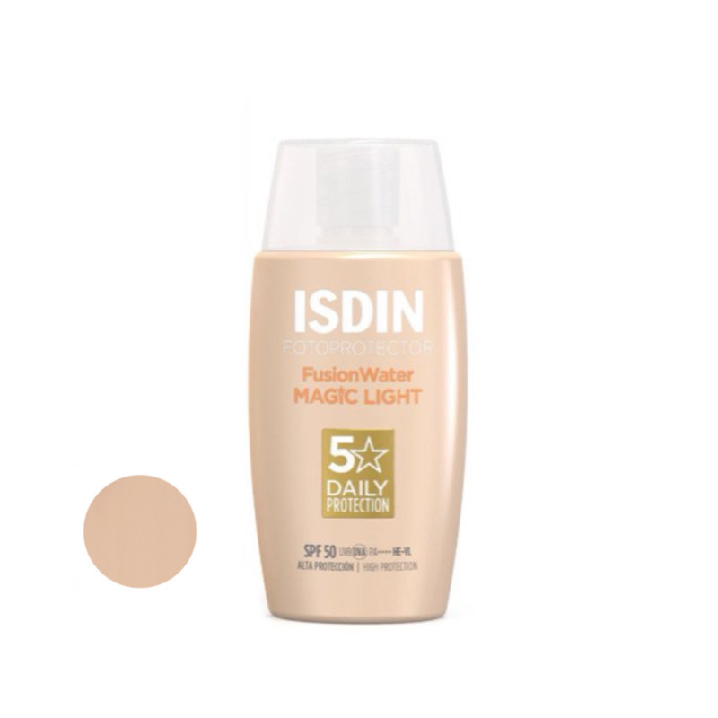 کرم ضد آفتاب رنگی ایزدین SPF 50 مدل magic مناسب انواع پوست حجم 50 میلی لیتر