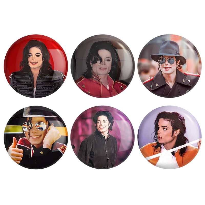 مگنت خندالو طرح مایکل جکسون Michael Jackson کد 1103B مجموعه 6 عددی