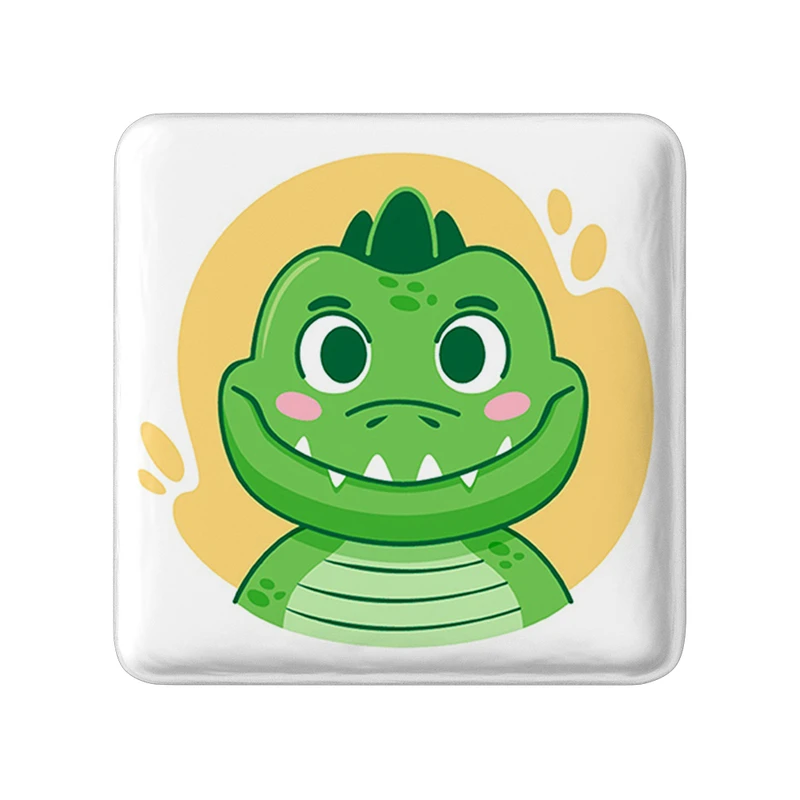 پیکسل خندالو طرح تمساح حیوانات بامزه مدل مربعی کد 37145