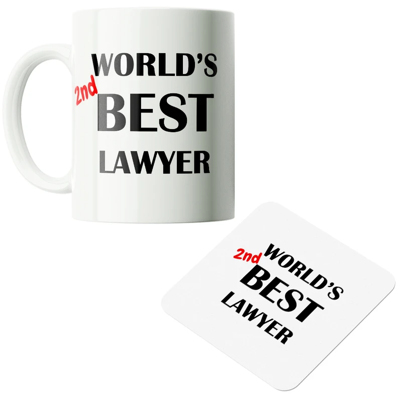 ماگ پاد آفرین مدل وکیل دانشجو حقوق وکالت کد PZ028 به همراه زیرلیوانی