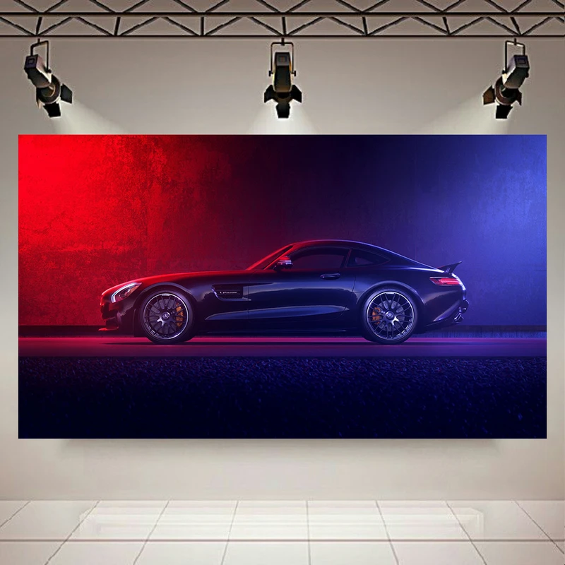 تابلو شاسی طرح ماشین مدل مرسدس بنز AMG GT-R کد AR5590