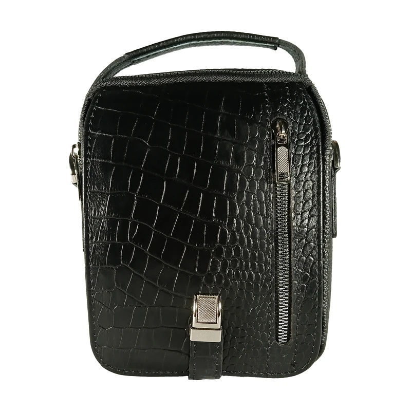 کیف رودوشی مردانه چرم طبیعی مدل QZ-SB-005