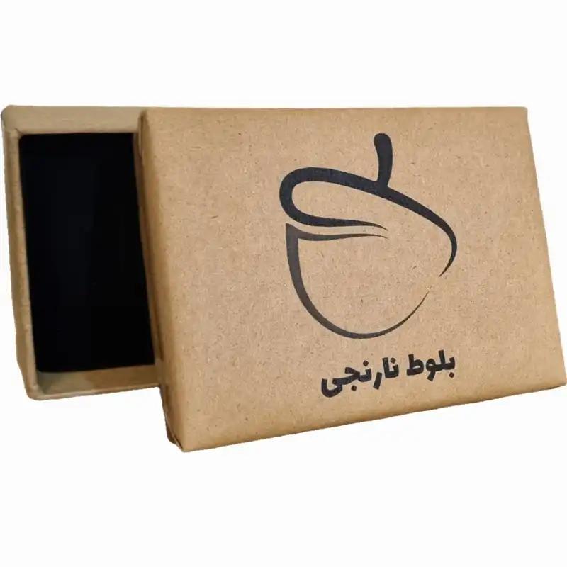 گردنبند زنانه بلوط نارنجی مدل شب تاب دوستی مجموعه دو عددی