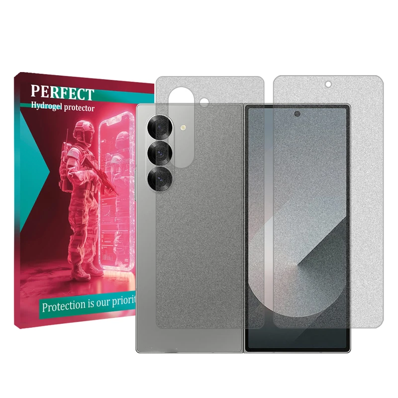  محافظ صفحه نمایش مات پرفکت مناسب برای گوشی موبایل سامسونگ Galaxy Z Fold6 به همراه محافظ پشت گوشی