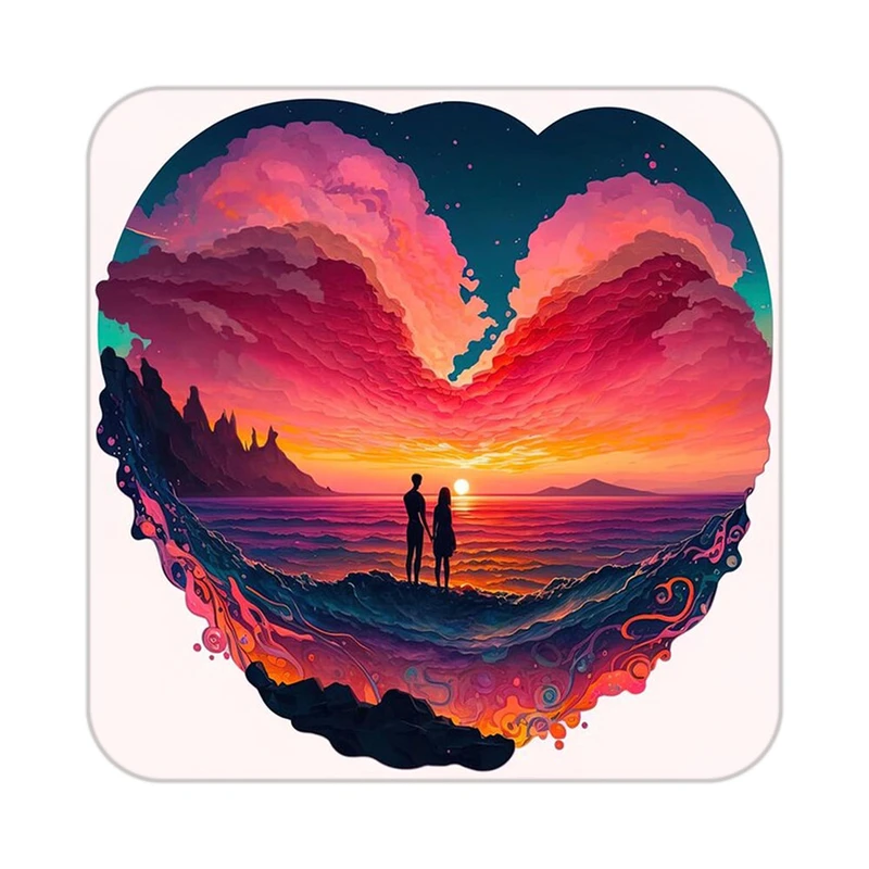 زیر لیوانی کاکتی مدل عاشقانه کد mp11503