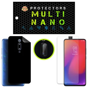 Multi Nano X-SFM Model Anti Reflex Screen Protector Suitable For Xiaomi Mi 9T Mobile Phone Along With The Rear Skin And Camera Lens Protector