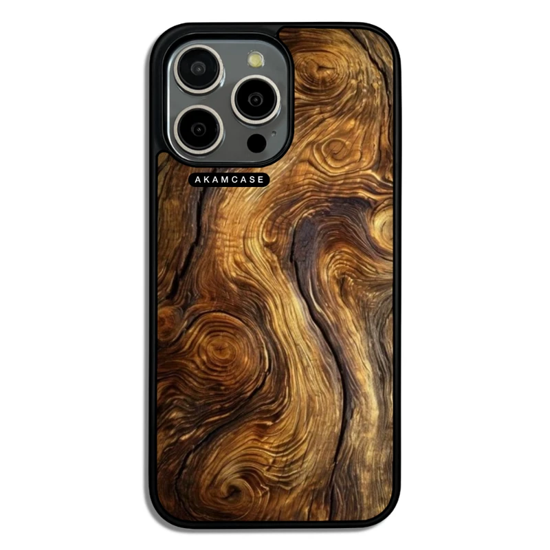 کاور آکام مدل AMC-WA15PROMAX-WOOD-26 مناسب برای گوشی موبایل اپل iPhone 15 Pro Max