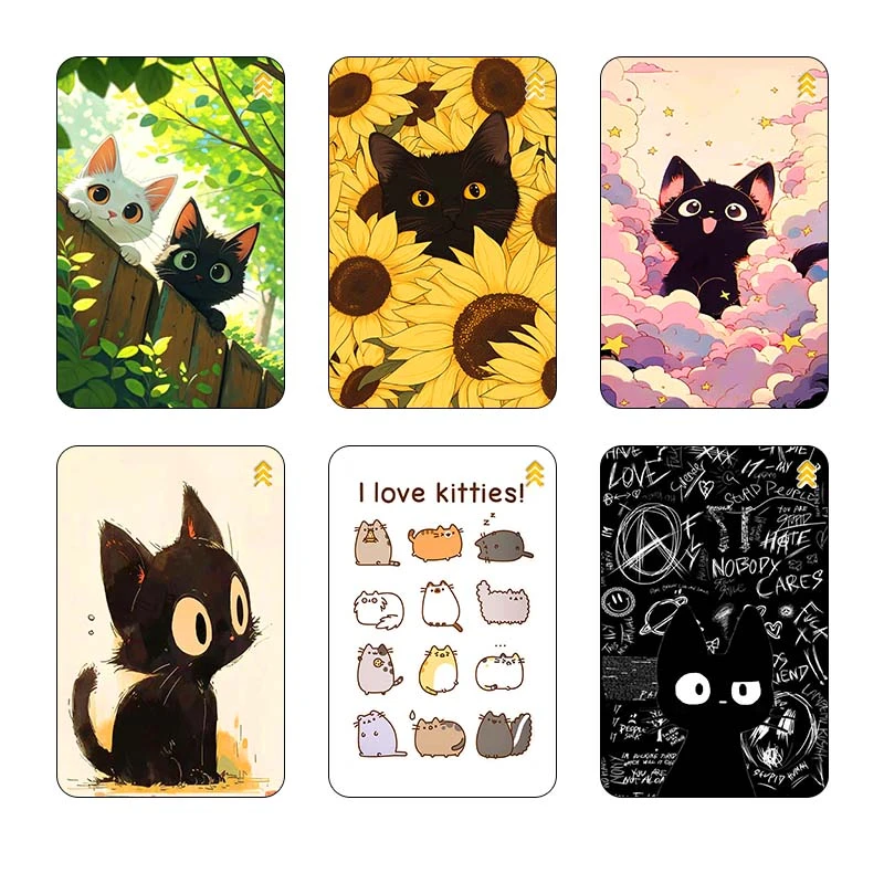 استيکر کارت کارنيکا طرح گربه Cat کد 56348 مجموعه 6 عددی