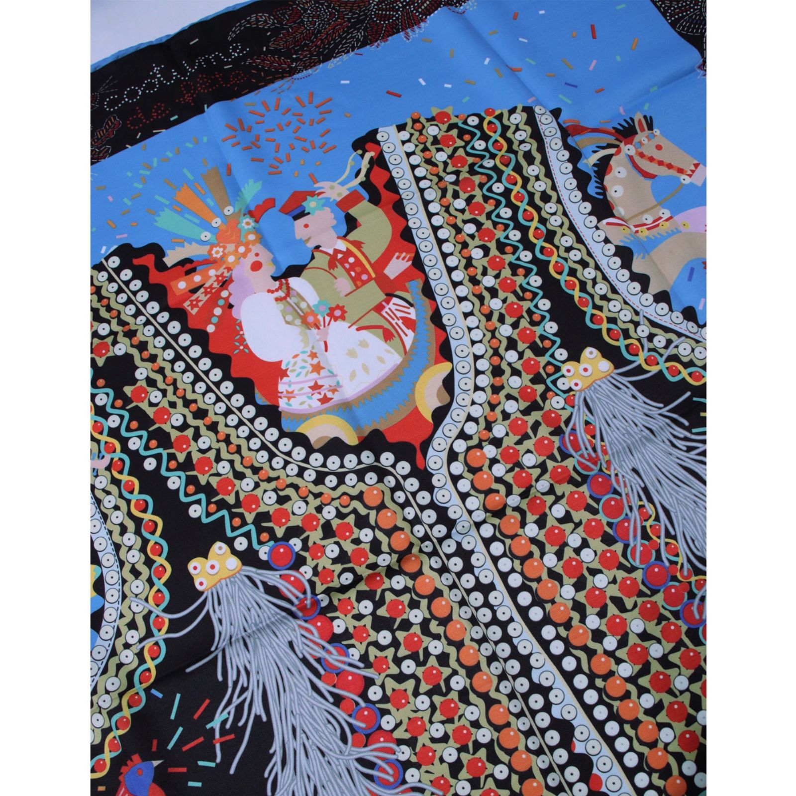 روسری زنانه مدل ابریشم جدید فانتزی با طرح شاد کد ana-5086 -  - 48