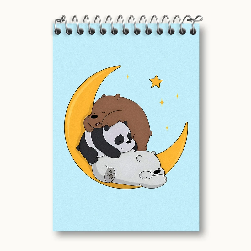 دفتر یادداشت 50 برگ خندالو طرح سه خرس کله پوک کد N5343