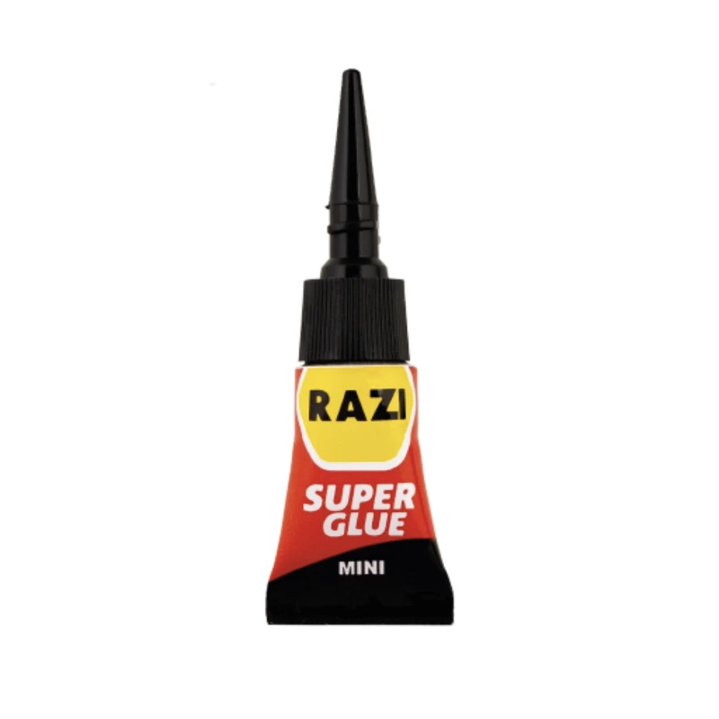 چسب قطره ای رازی مدل SUPERGLUE حجم 1 میلی لیتر بسته 3 عددی