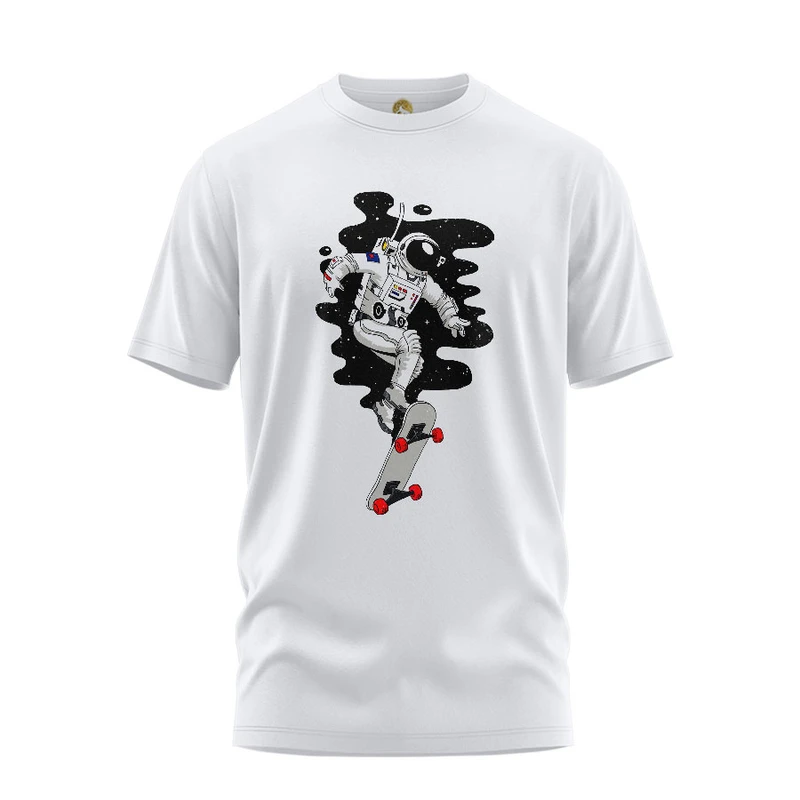 تی شرت آستین کوتاه مردانه هومرو مدل TW018 طرح فضانورد