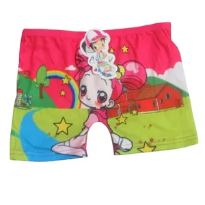 شورت دخترانه مدل دختر و رنگین کمان رنگ سرخابی