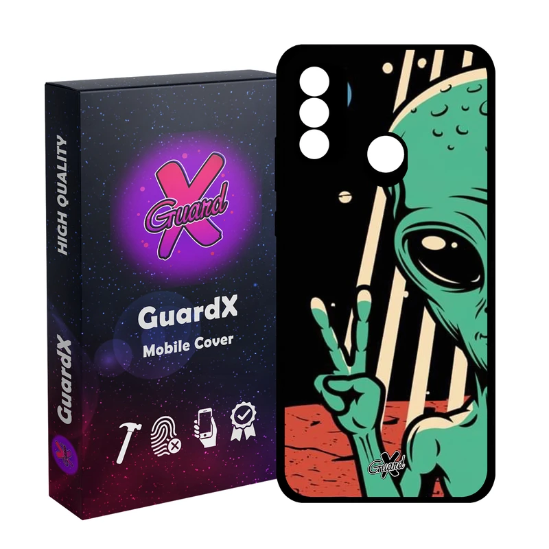 کاور گارد ایکس طرح Alien مدل Glass10499 مناسب برای گوشی موبایل هوآوی Y8S