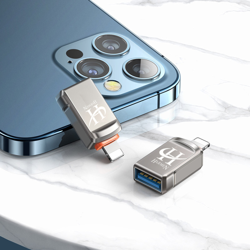 مبدل OTG USB به لایتنینگ هارمن مدل OT-90