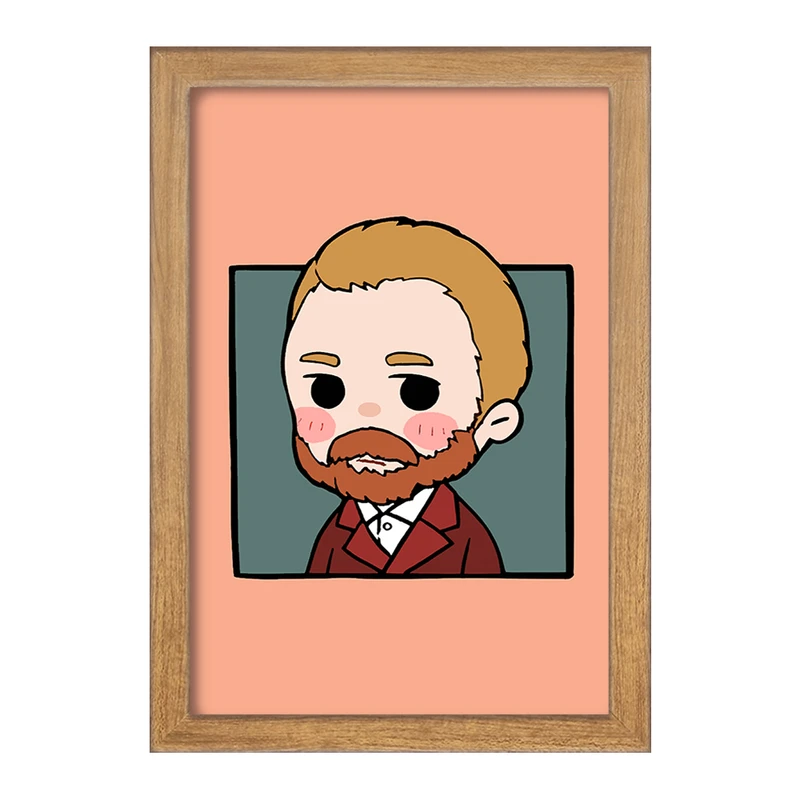 تابلو خندالو مدل ونسان ونگوگ کد F6868