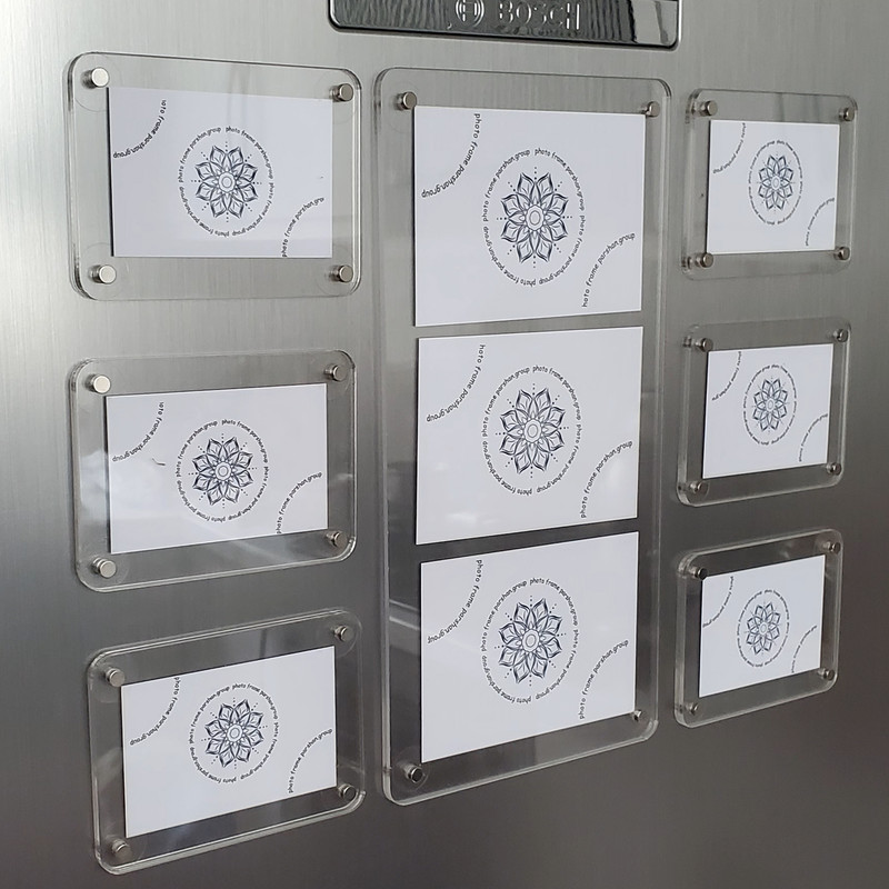 قاب عکس مدل مگنتی یخچالی مجموعه 7 عددی