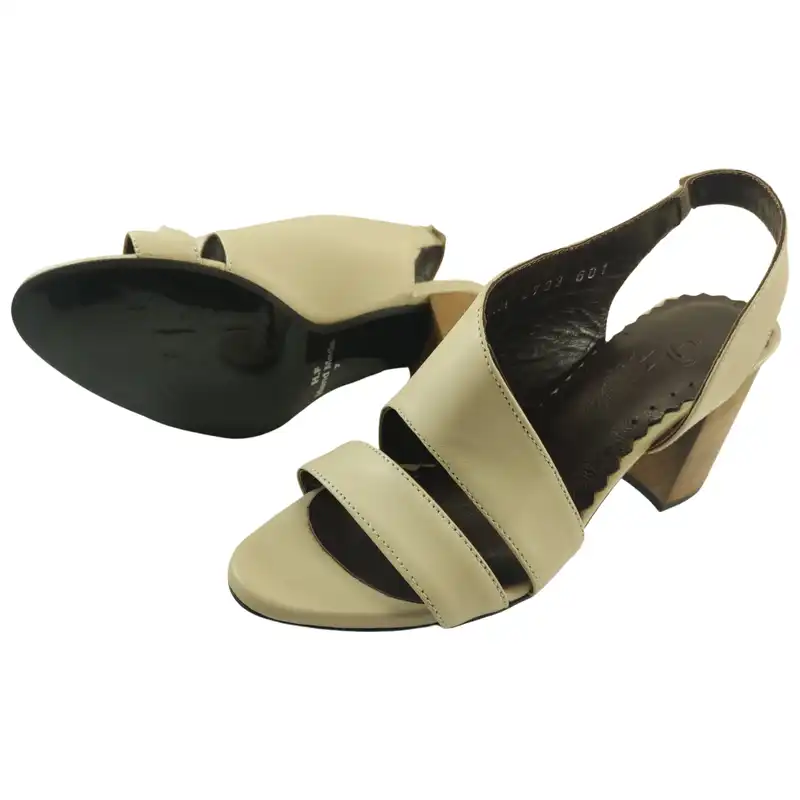 صندل زنانه مدل چرم طبیعی کد 660.1