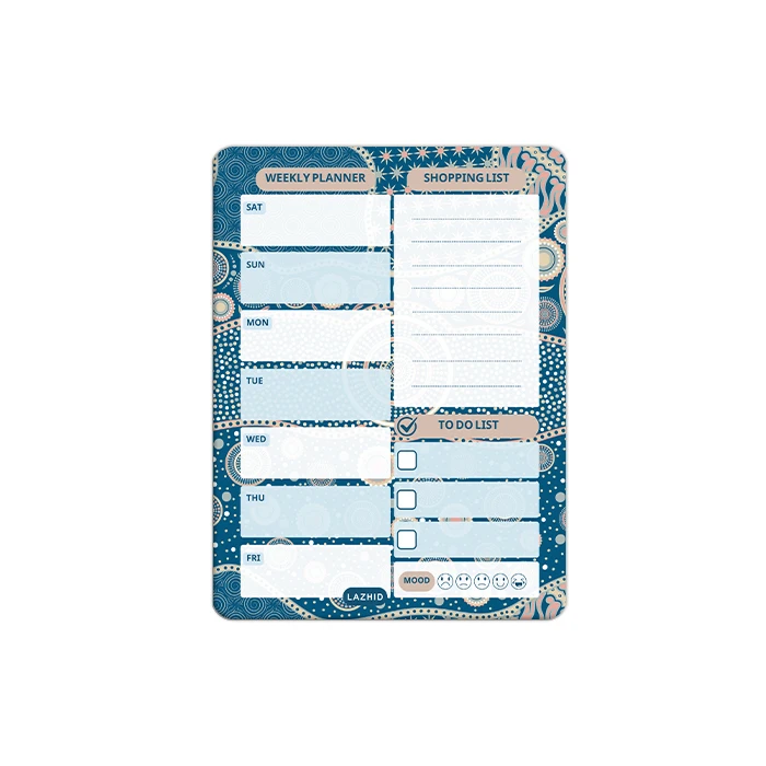 تخته وایت برد لاژید مدل برنامه ریزی سایز 14x18 سانتی متر 