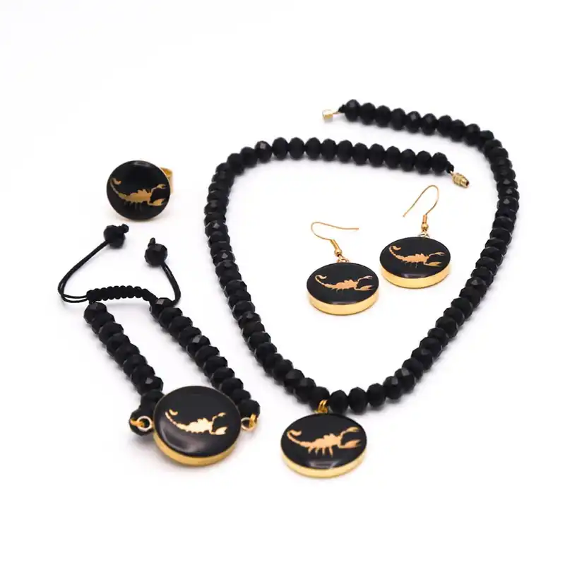 ست زیورآلات  زنانه آلتین هنر مدل ماه آبان