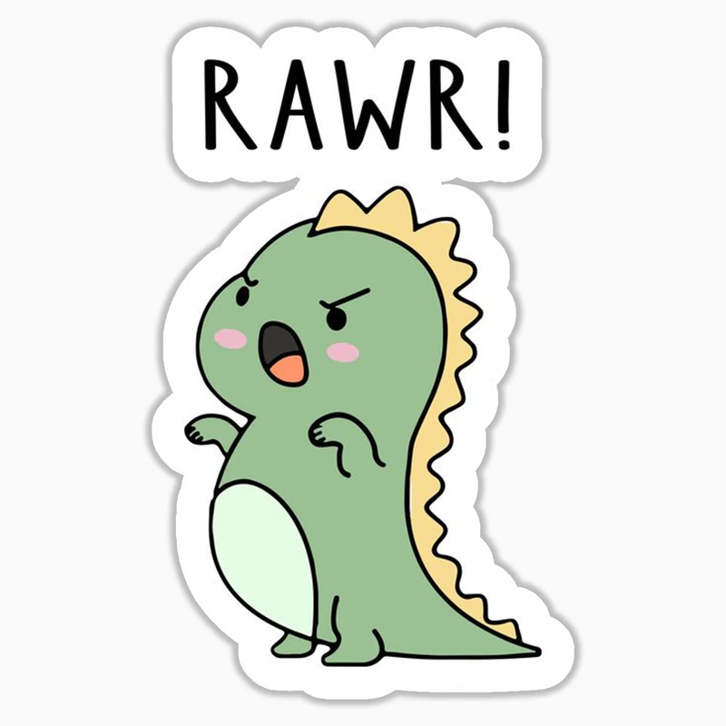 استیکر لپ تاپ و موبایل بووم طرح دایناسور بامزه کد MR17