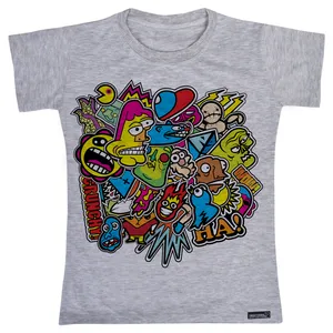 تی شرت آستین کوتاه پسرانه 27 مدل Stickers کد MH608