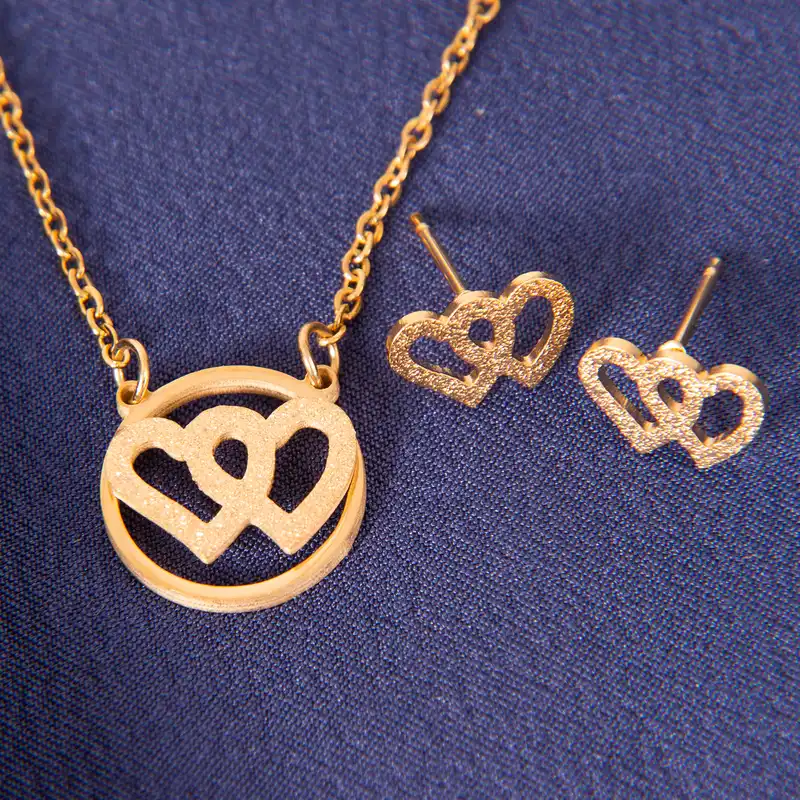 نیم ست زنانه طرح قلب کد RKH_753