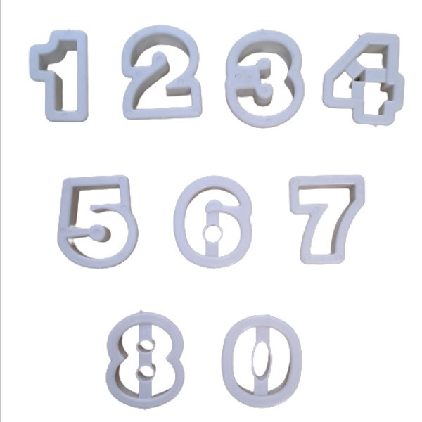 کاتر شیرینی پزی به گز مدل اعداد انگلیسی مجموعه 9 عددی