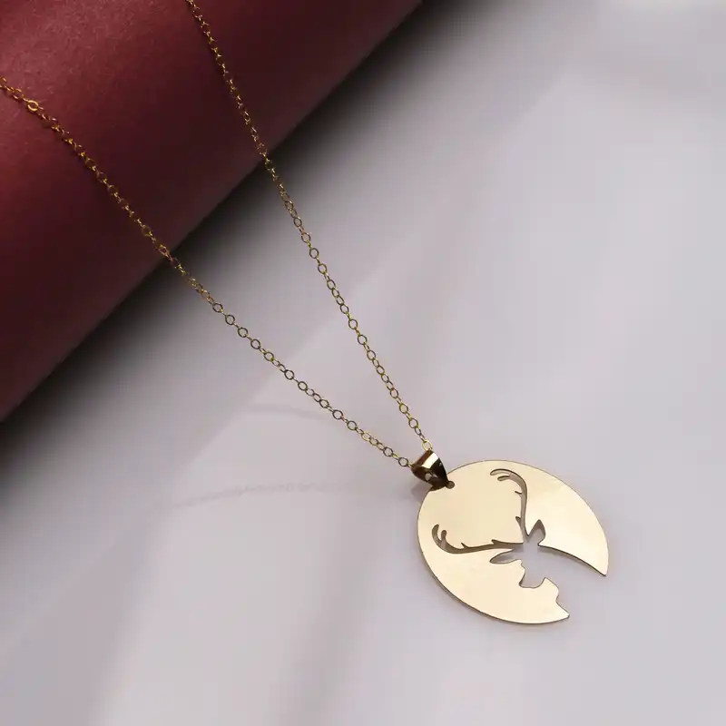 گردنبند طلا 18 عیار زنانه الن نار مدل گوزن ELN10648989