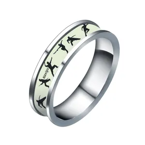 انگشتر ناکسیگو مدل شب تاب طرح ووشو کد RN14723