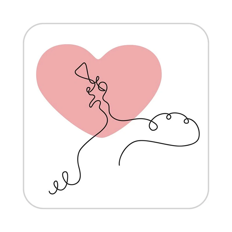 زیر لیوانی کاکتی طرح عاشقانه مدل mp39368