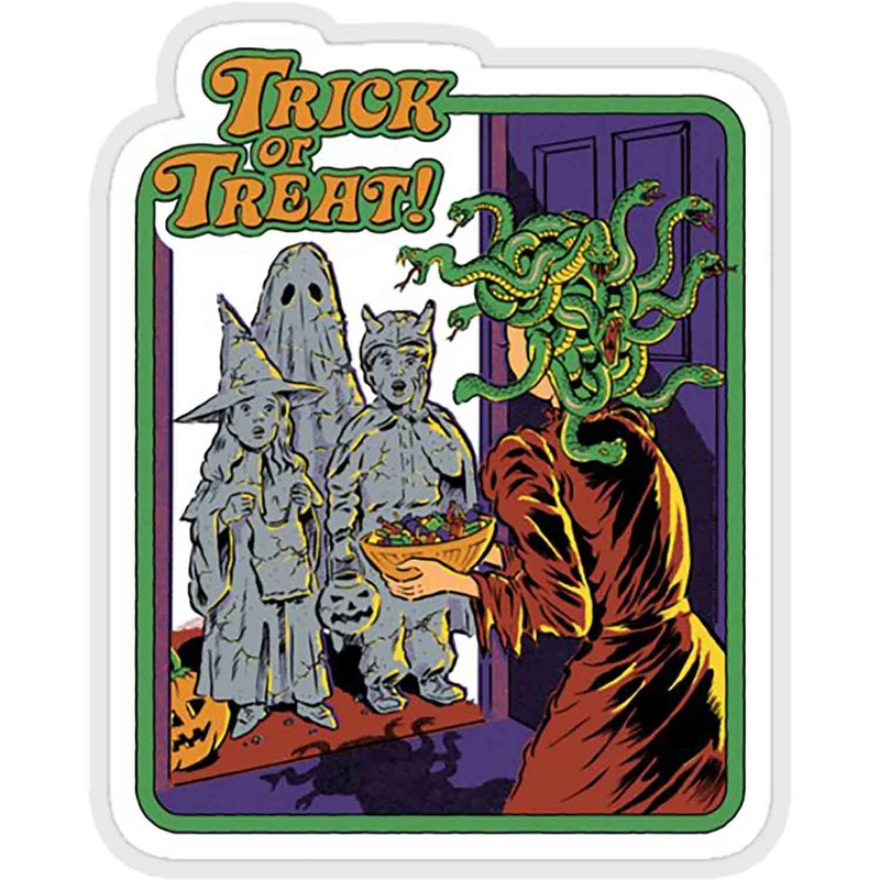استیکر لپ تاپ طرح trick or treat کد ST1933