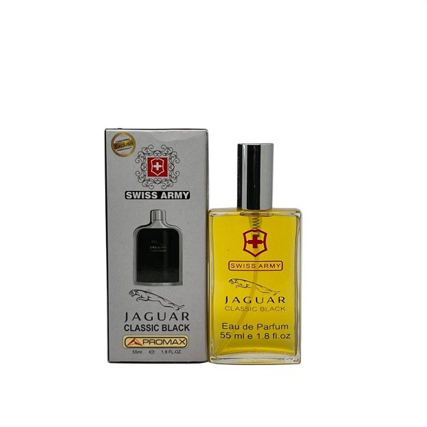 عطر جیبی مردانه سوئیس آرمی مدل جگوار کلاسیک بلک حجم 55 میلی لیتر
