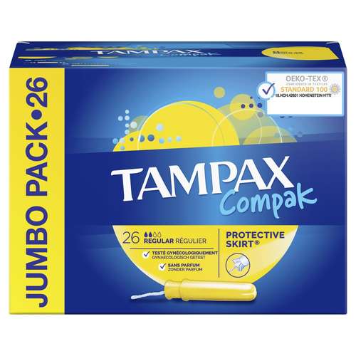 تامپون تامپکس مدل Regular Compak بسته 26 عددی