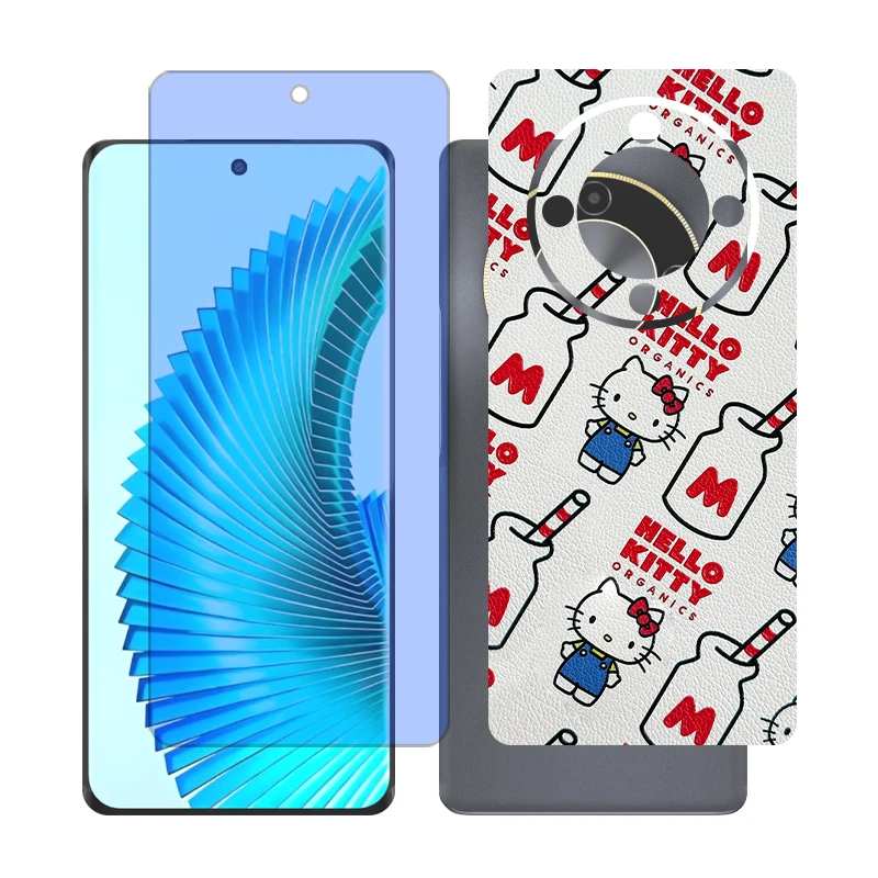 محافظ صفحه نمایش آنتی بلو گلس مدل Together مناسب برای گوشی موبایل آنر X9b به همراه برچسب پوششی پشت گوشی