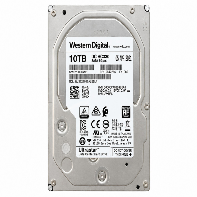 هارد اینترنال اولترا استار مدل WD-WUS721010ALE6L4 DC HC330  ظرفیت 10 ترابایت
