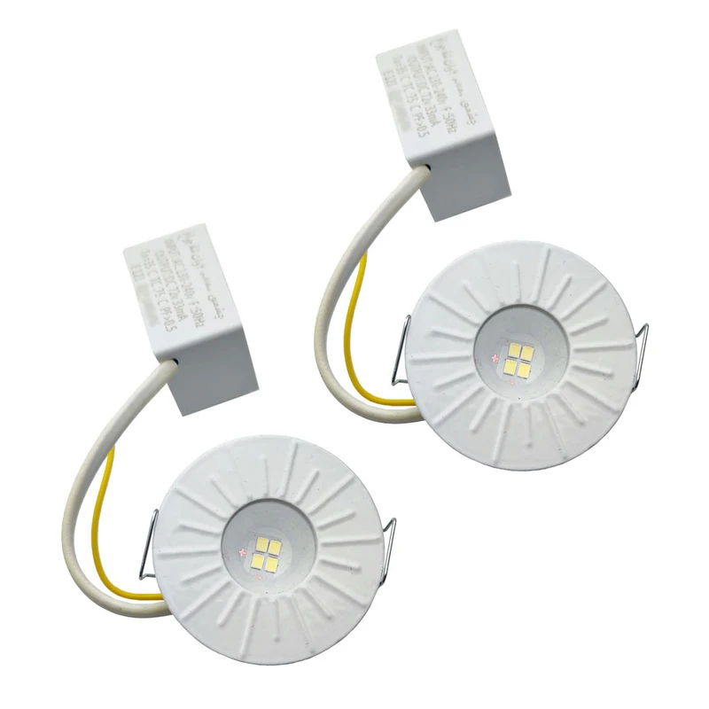 چراغ هالوژن 4 وات مدل چشمی توکار بسته 2 عددی