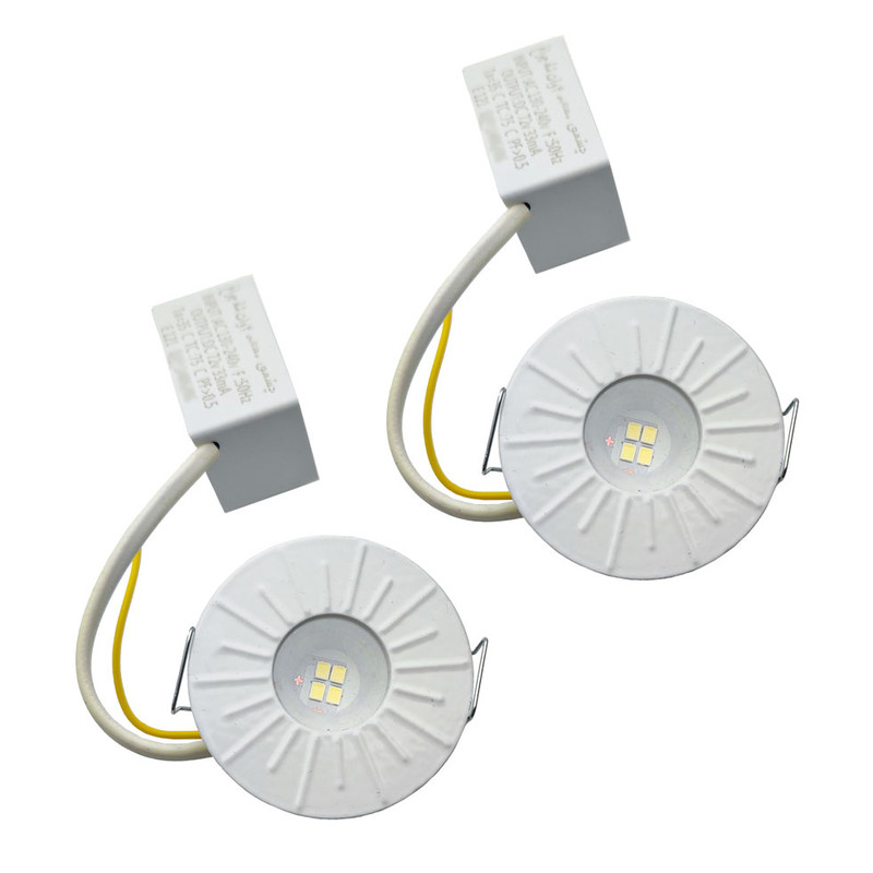 چراغ هالوژن 4 وات مدل چشمی توکار بسته 2 عددی