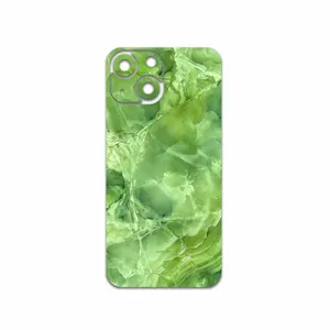 MAHOOT Green-Crystal-Marble Cover Sticker for Apple iPhone 13 Mini