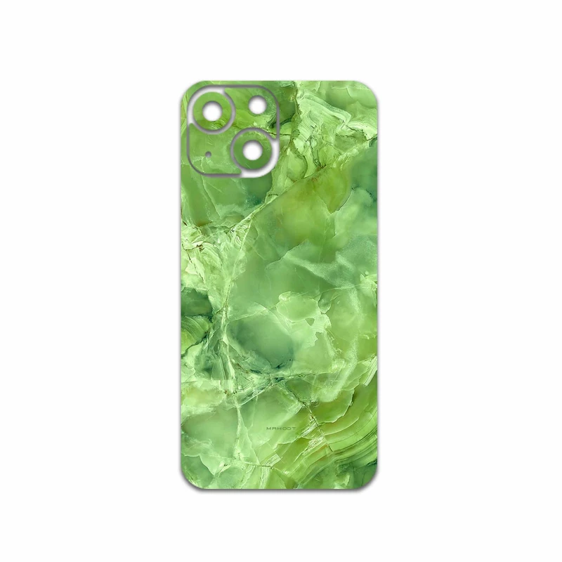 برچسب پوششی ماهوت مدل Green-Crystal-Marble مناسب برای گوشی موبایل اپل iPhone 13 Mini