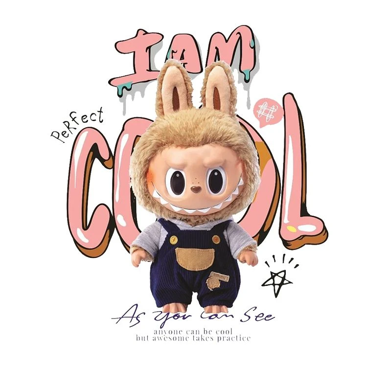 استیکر پارچه و لباس پاد آفرین مدل لبوبو کد 7