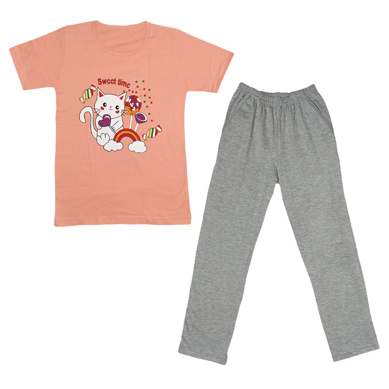 ست تی شرت و شلوار دخترانه مدل 15