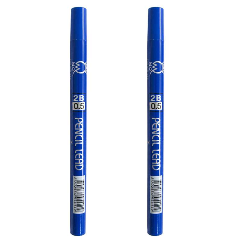 نوک مداد نوکی 0.5 میلی متری ام کیو مدل 2B MQ-222 بسته 2 عددی نوک مداد نوکی 0.5 میلی متری ام کیو مدل 2B MQ-222 بسته 2 عددی