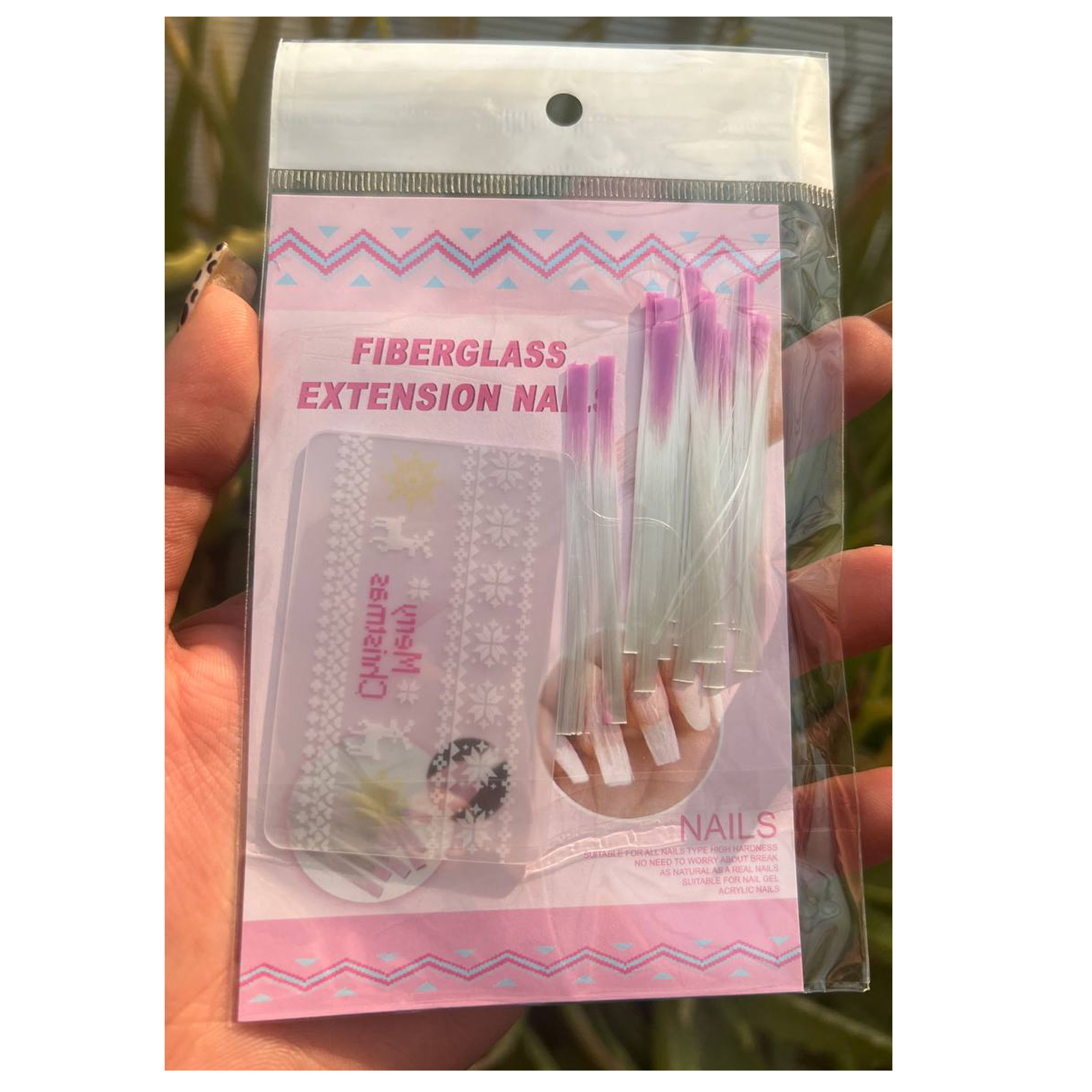 فیبر کاشت ناخن مدل EX-1380 مجموعه 12 عددی