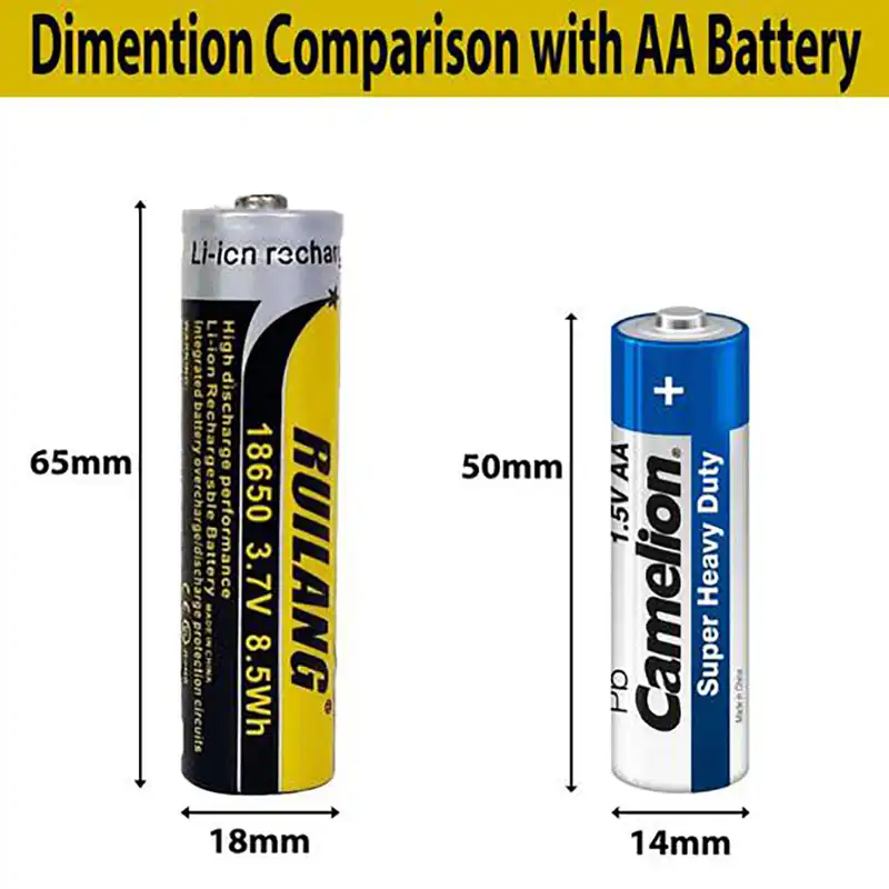 باتری لیتیوم یون قابل شارژ رویلنگ مدل 18650 ظرفیت 6800 میلی آمپر ساعت