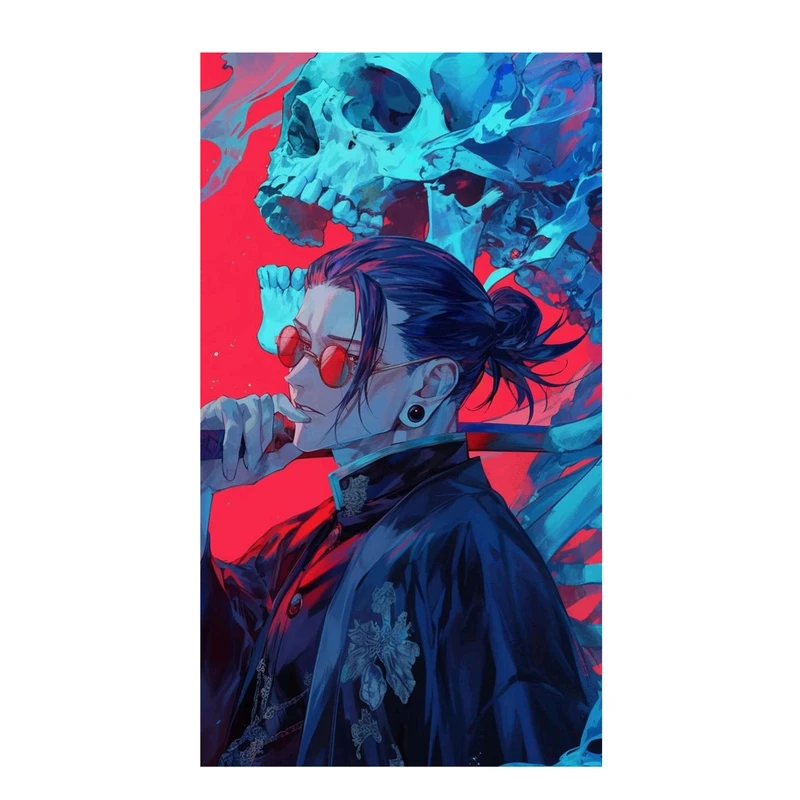 استیکر لپ تاپ و موبایل مدل انیمه طرح جوجوتسو کایسن سوگورو گتو jujutsu kaisen suguru geto کد 677