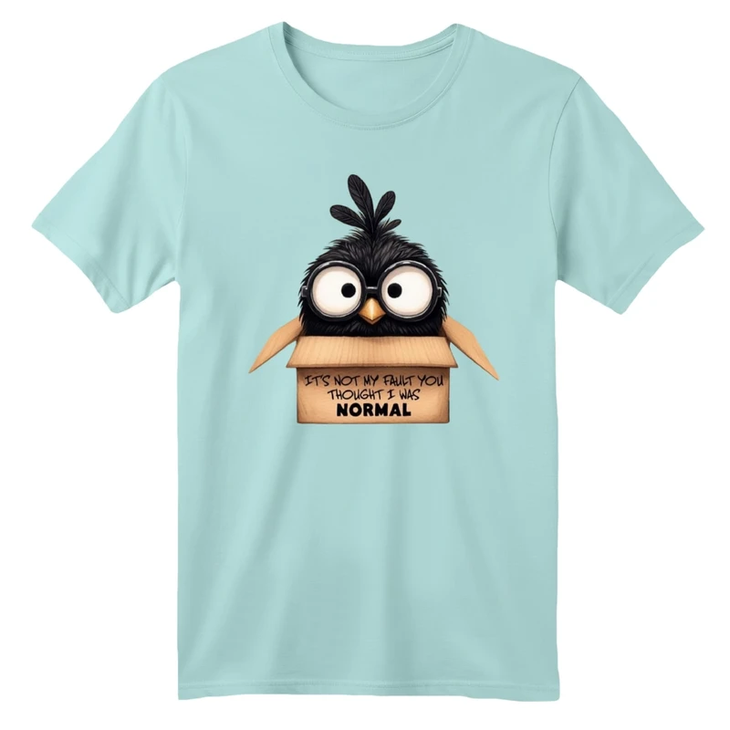 تی شرت آستین کوتاه بچگانه مدل جوجه و جعبه