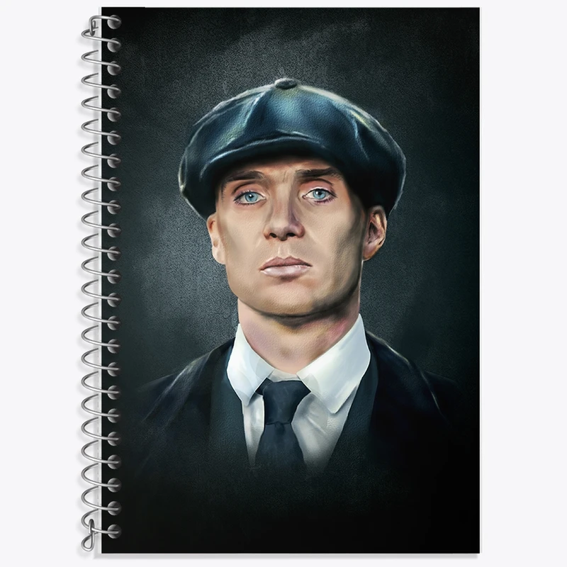 دفتر زبان 50 برگ خندالو مدل دو خط طرح پیکی بلایندرز (Peaky Blinders) کد F1618